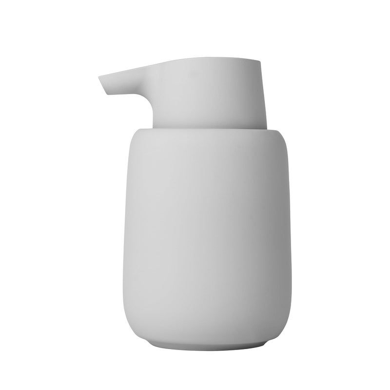 Blomus -SONO Soap Dispenser Made of Ceramic, Microchip, Soap Dispenser, Elegant Look, Matte, Workmanship, Exclusive Bathroom Accessory, H 14 cm, D 9.5 cm, Diameter 8.5, V 0.25 L - Image 1